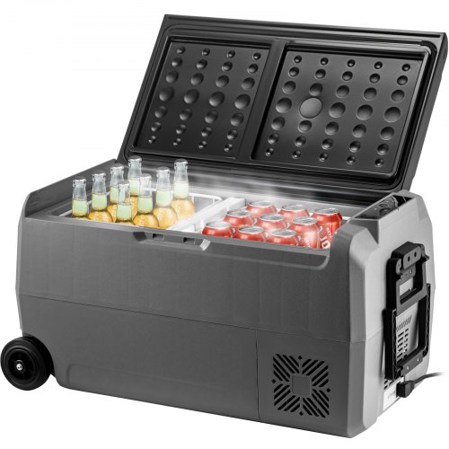 Vevor Portable Car Freezer 36l Car Refrigerator 12/24v Camping Fridge Freezer