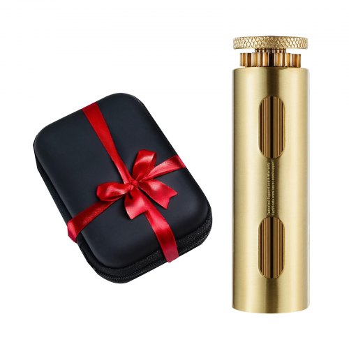 

VEVOR Cigarette Rolling Machine, Solid Brass Cigarette Roller, Manual Tobacco Rolling Machine Fits Up to 70mm Paper, Vintage & Luxurious Gift for Father's Day, Birthday