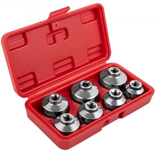 

VEVOR Oil Filter Socket Set Cup Socket Tool Set 7 PCS Oil Filter Cap Wrench