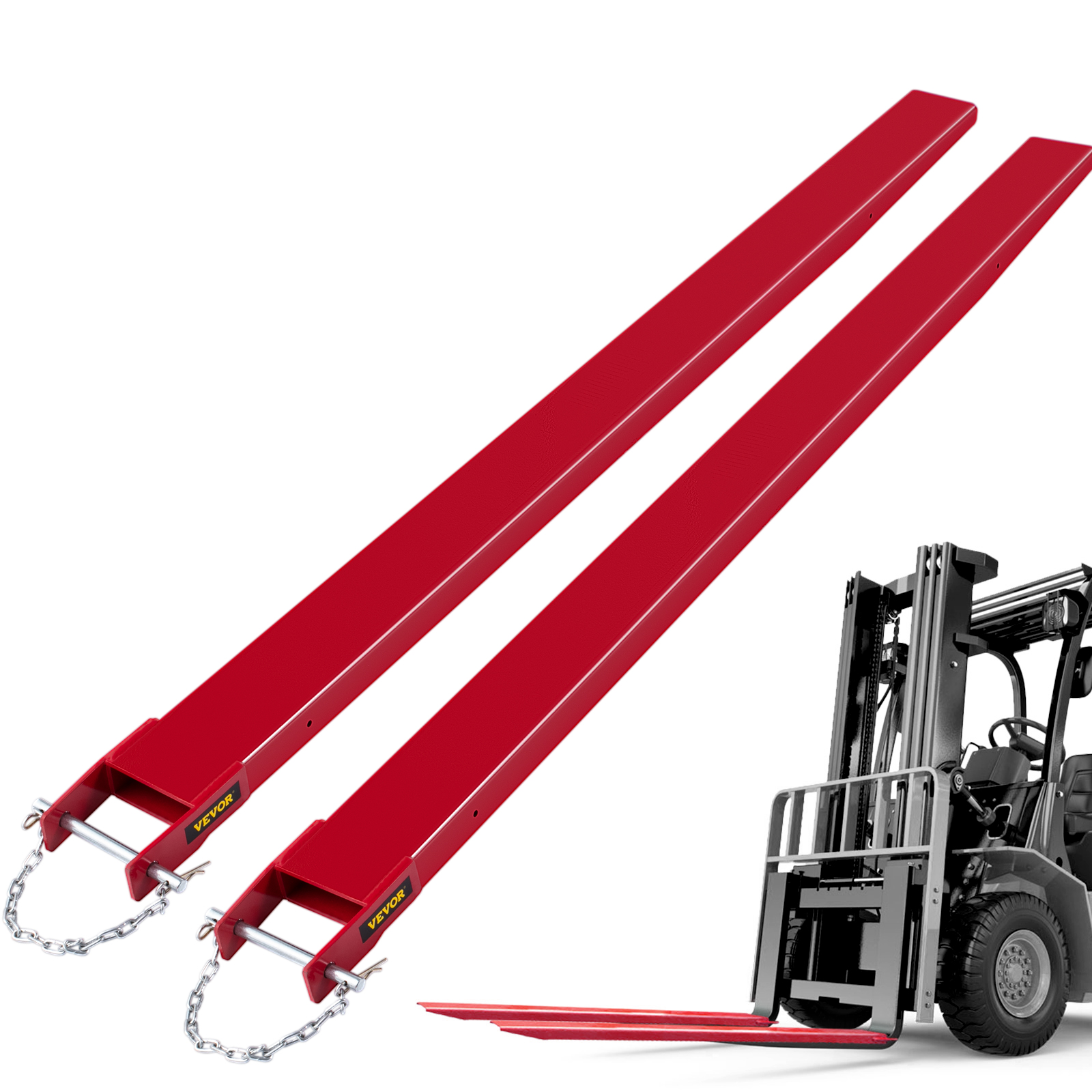 VEVOR Pallet Fork Extensions Forklift Extensions 72.4'' x 5'' for Loaders Truck от Vevor Many GEOs