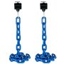Weight Lifting Chains Olympic Bar Barbell Chain Pairs 26LB/12kg Collars Strength