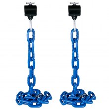 Weight Lifting Chain Pairs 16kg Olympic Bar Barbell Chain w/Collars Strength Gym