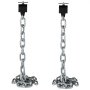 Weight Lifting Chains Olympic Bar Barbell Chain Pairs 44lb Collars Muscle Build
