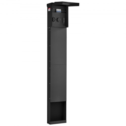 VEVOR Direct Burial Unmetered Pedestal Mount RV Power Outlet 50/30/20 Amp, for RV Hookup Camper Travel Trailer EV Electric Car, Electrical Outlet Panel with Breaker, NEMA 3R Weatherproof Enclosure