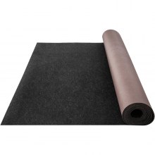 VEVOR Bass Boat Carpet Cutpile Marine Carpet 6 x 18 ft Charcoal Black In/Outdoor