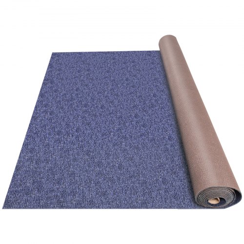 VEVOR Indoor Outdoor Rug Carpet 5.9x23ft Outdoor Rug with Waterproof Back Outdoor Rug for Patio Porch Deck Garage Outdoor Area Rug Runner Anti-Slide Porch Rug No Mildew Kitchen Carpet(Blue,7M)