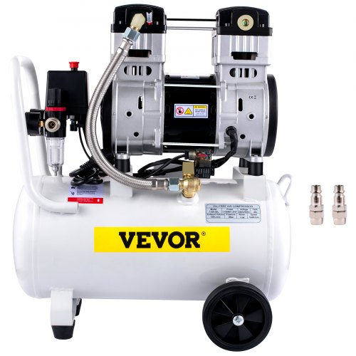 Vevor Oil Air Compressor Portable Air Compressor Tank 30l 1100w Silent