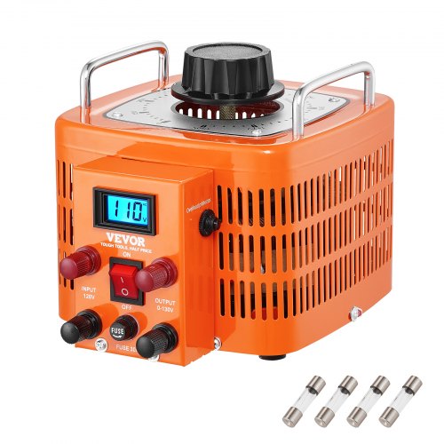 VEVOR 3000VA Auto Variable Voltage Transformer, 23 Amp, 110V Input 0-130V Output