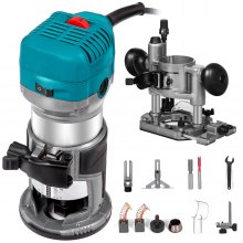 Trimmer Router Kit 710w 1-1/4hp With Plunge&trimmer Base Accessories Power