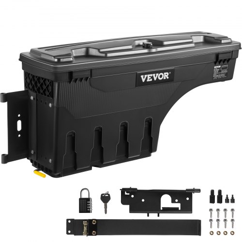 VEVOR Truck Bed Storage Box Lockable Pivot for Dodge Ram 1500 2019-2021 Driver