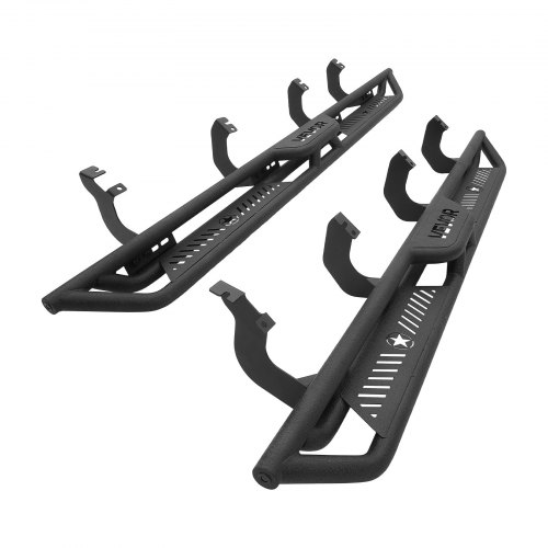 Vevor Running Boards, 6 Inches Side Steps Compatible With 2022-2025 Toyota Tundra Crewmax Cab, Black Carbon Steel Nerf Bars, 550 Lbs Load Capacity, Wi-image