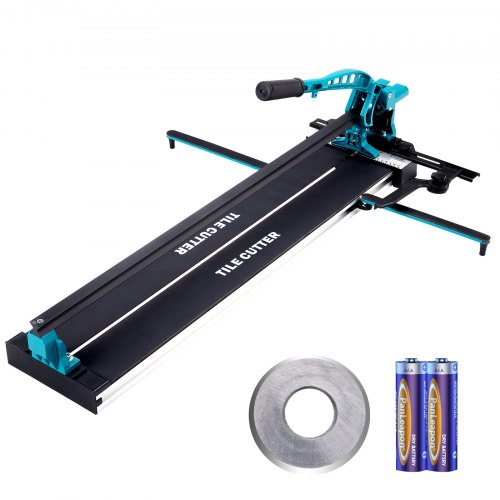 VEVOR Manual Tile Cutter, 32 inch, Porcelain Ceramic Tile Cutter with Tungsten Carbide Cutting Wheel, Infrared Positioning, Anti-Skid Feet, Durable Ra
