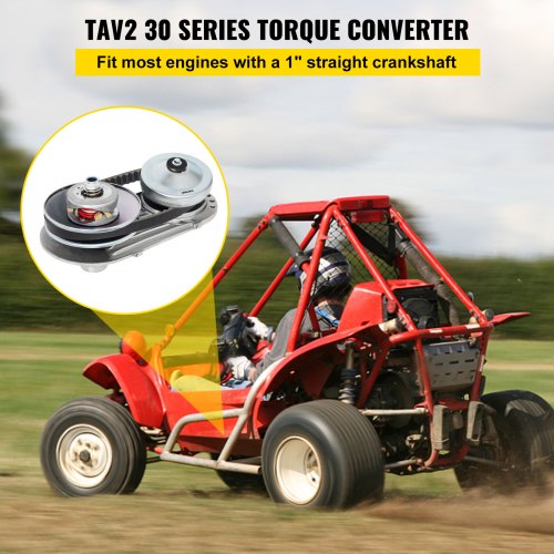 GO KART TORQUE CONVERTER KIT CVT CLUTCH 1" COMET TAV2 30-75 6" Driven 10T #40/41 