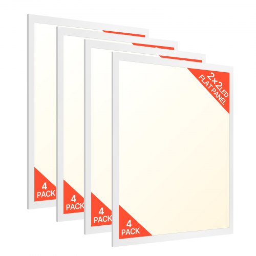 2x2 FT LED Flat Panel Light 5700LM Ceiling Light Fixture 3000K/4000K/5000K 4 PCS