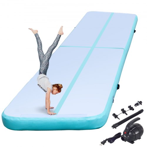 16Ft Air Track Inflatable Airtrack Tumbling Gymnastics Mat Home Gym Kid Training 