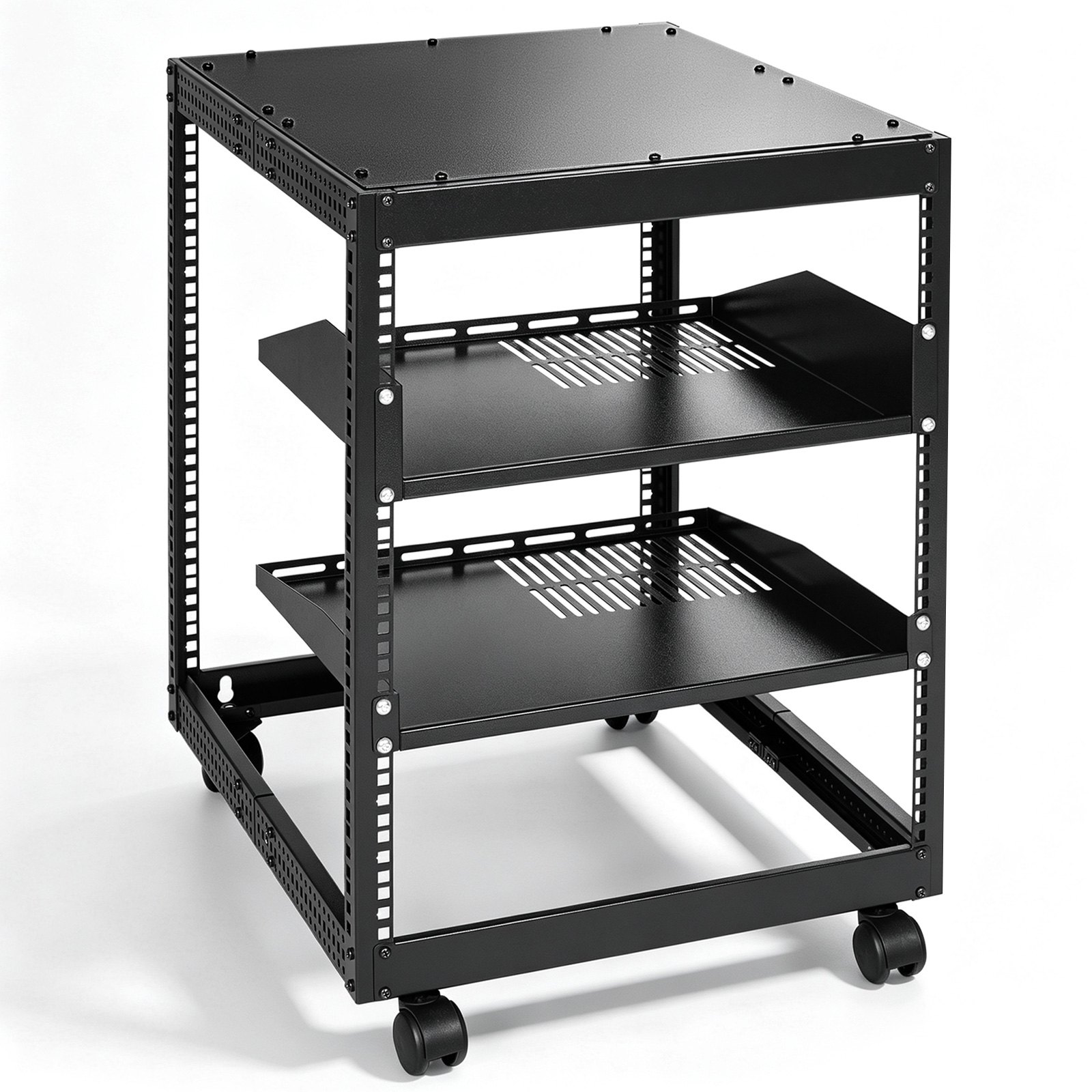 12U avatud raamiga serveririiul, 101,6 cm