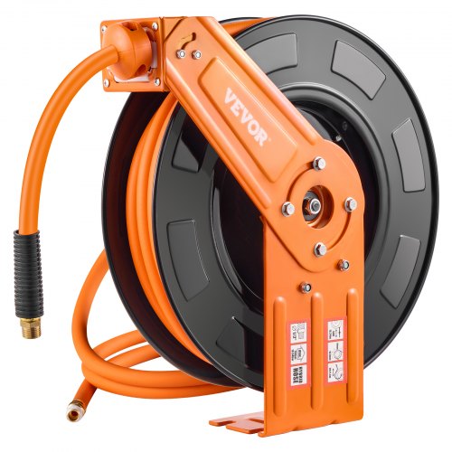 

VEVOR Retractable Air Hose Reel 1/2 IN x 50 FT Hybrid Air Hose Reel Max 300 PSI