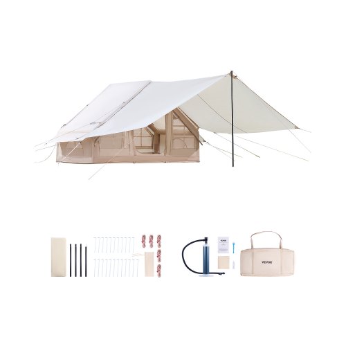 Inflatable Tent for Camping 3-5 Person Glamping Tent with Pump Canopy