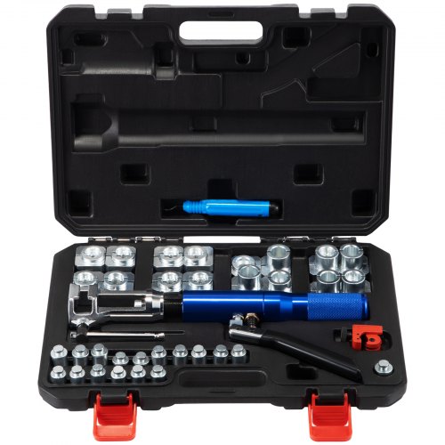 

VEVOR Hydraulic Flaring Tool Kit Double Flaring Tool 45° for 3/16" to 1/2" Tube