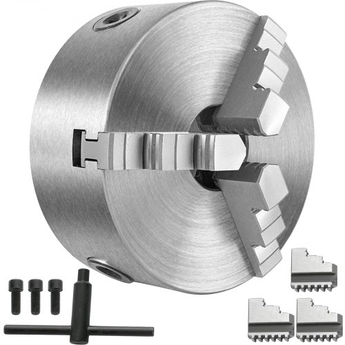 

VEVOR Lathe Chuck 5 Inch,Metal Lathe Chuck Self-Centering 3/4 Jaw,Lathe Chuck with Two Sets of Jaws, for Grinding Machines Milling Machines (K11-125 3 Jaw)