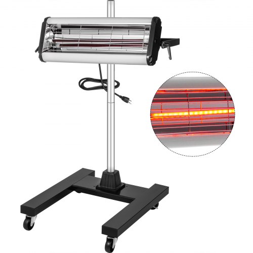 

Paint Curing Lamp Infrared Curing System W/stand 1650w 110v Medium Wave Heater