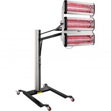 VEVOR 3000W Time Display Paint Baking Booth Infrared Paint Lamp Heater Light Sale