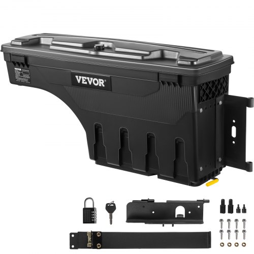 

VEVOR Truck Bed Storage Box Lockable Pivot for Tundra 2007-2021 Passenger