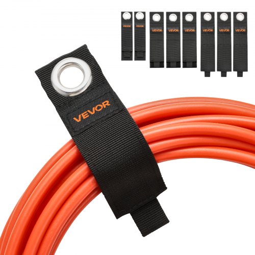 

8-Pack Extension Cord Holder 3-Size Heavy-Duty Cord Organizer 8/9.45/12 Inches