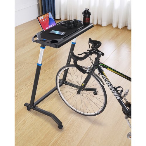 

Mobile Cycling Desk Foldable Bike Trainer Fitness Desk with Lockable Wheel