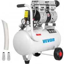 VEVOR 5.5 Gallon/25L Ultra Quiet Oil-free Air Compressor 48dB Low Noise