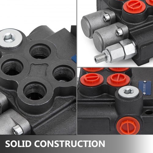 Hydraulic Directional Control Valve Tractor Loader Joystick 2 Spool 11 GPM 