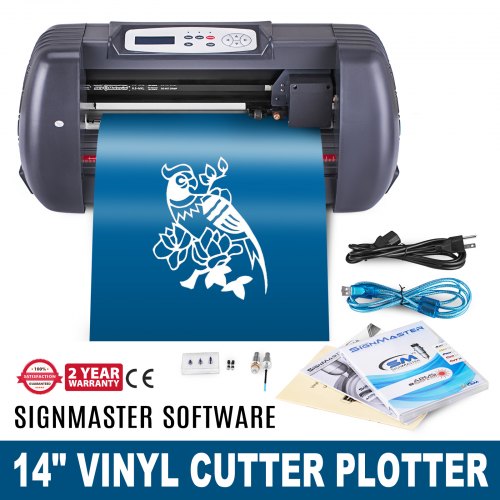 

14 Inch Vinyl Cutter Machine Vinly Sign Cutting Plotter Starter Bundle Kit Software