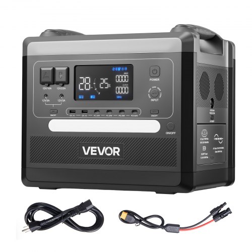 

VEVOR Portable Power Station, 2400W 2160Wh Power Station Solar Generator with 10 Output Ports & Adjustable Input Power, Expandable LiFePO4 Battery Backup for Home Camping RV (Solar Panel NOT Included)