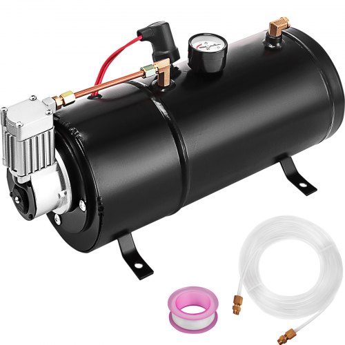 120 PSI 12V Air Compressor & Tank Pump For Air Horn BAGS Vehicle US NEW