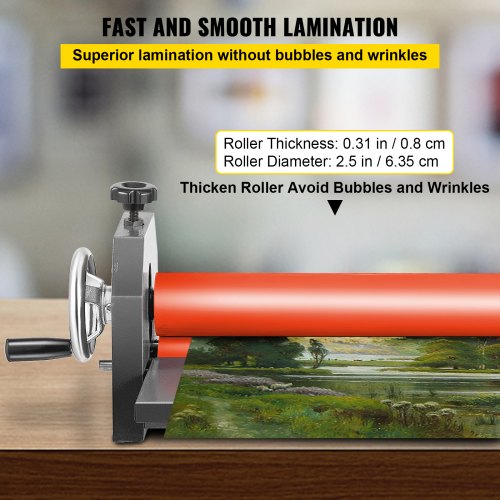 29.5" All Metal Manual Cold Roll Laminator Mount Laminating Machine Office New 