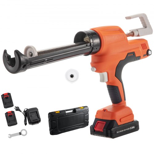 

VEVOR Sausage Caulking Gun, 10-Ounce Electric Caulking Gun, Iron 300ml Cartridge Sausage Cartridge Gun Packs, 22.4 x 9.4 in Dual-Use Hand Tool, Caulking Gun Kit