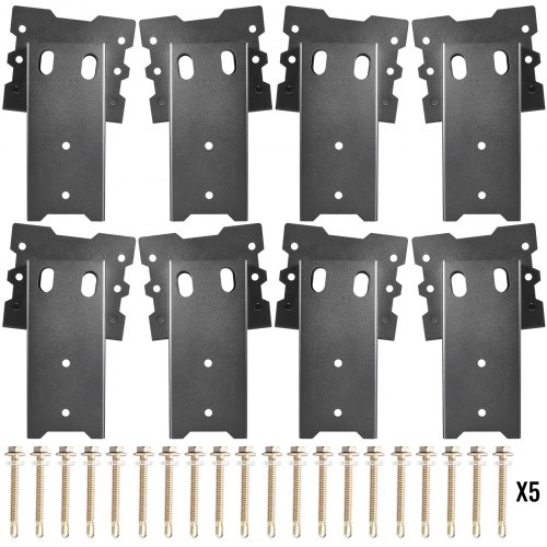 Vevor 4 X 4 Wood Post Elevated Hunting Blind Steel Post Brackets (8 Brackets)