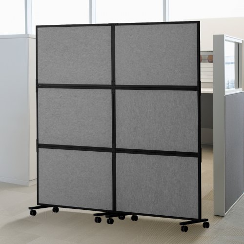 

VEVOR Acoustic Room Divider Partition Panel Privacy Screen 2 Pack Medium Gray