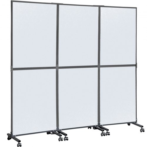 VEVOR Acoustic Room Divider Office Partition Panel 72" x 66" 3 Pack in Cool Gray
