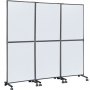 VEVOR Acoustic Room Divider Office Partition Panel 72" x 66" 3 Pack in Cool Gray