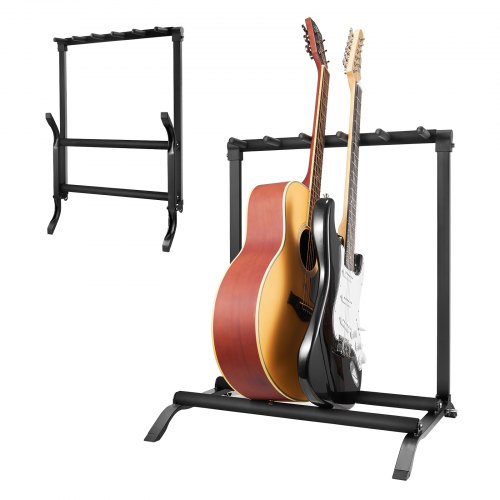

VEVOR 5-Space Guitar Stand Floor-Standing Foldable Rack Hold Up to 5 Guitars