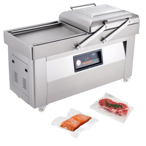 VEVOR Chamber Vacuum Sealer, 1200W Sealing Power, Vacuum Packing Machine for Wet Foods, Meats, Marinades and More, Compact Size with 23.6 in Sealing L