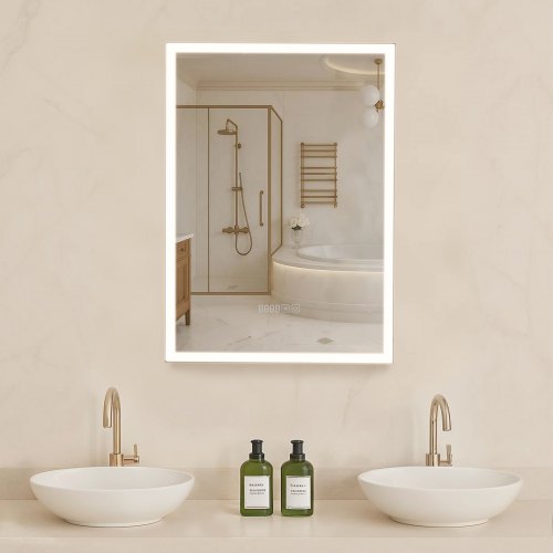 Lighted Mirror Medicine Cabinet 20x28"" Sensor Light Recessed or Wall Mount