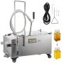 58L 116LBs Oil Capacity Oil Filtration System Fryer Filter W/ Stainless Steel Lid