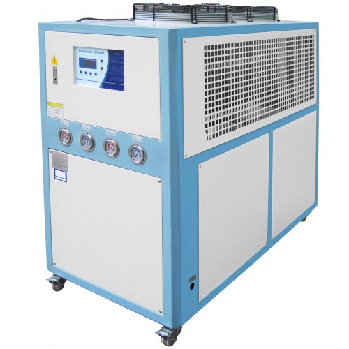 10 Ton Air-cooled Industrial Chiller 30kw Lcd 145l Water Tank Stainless Steel