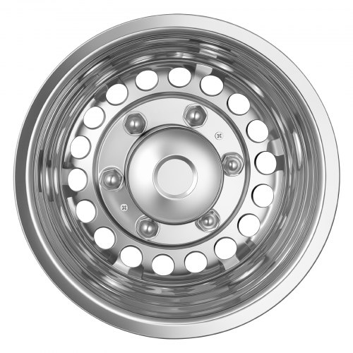 VEVOR 16-Inch Wheel Simulator 6 Lug SUS304 Stainless Steel Rear Wheel Cover, Fit for 2007-2026 Sprinter 3500, 3500XD, 4500 Models, Heavy-Duty Polished Appearance, Upgrade Replacements, for Trucks RVs