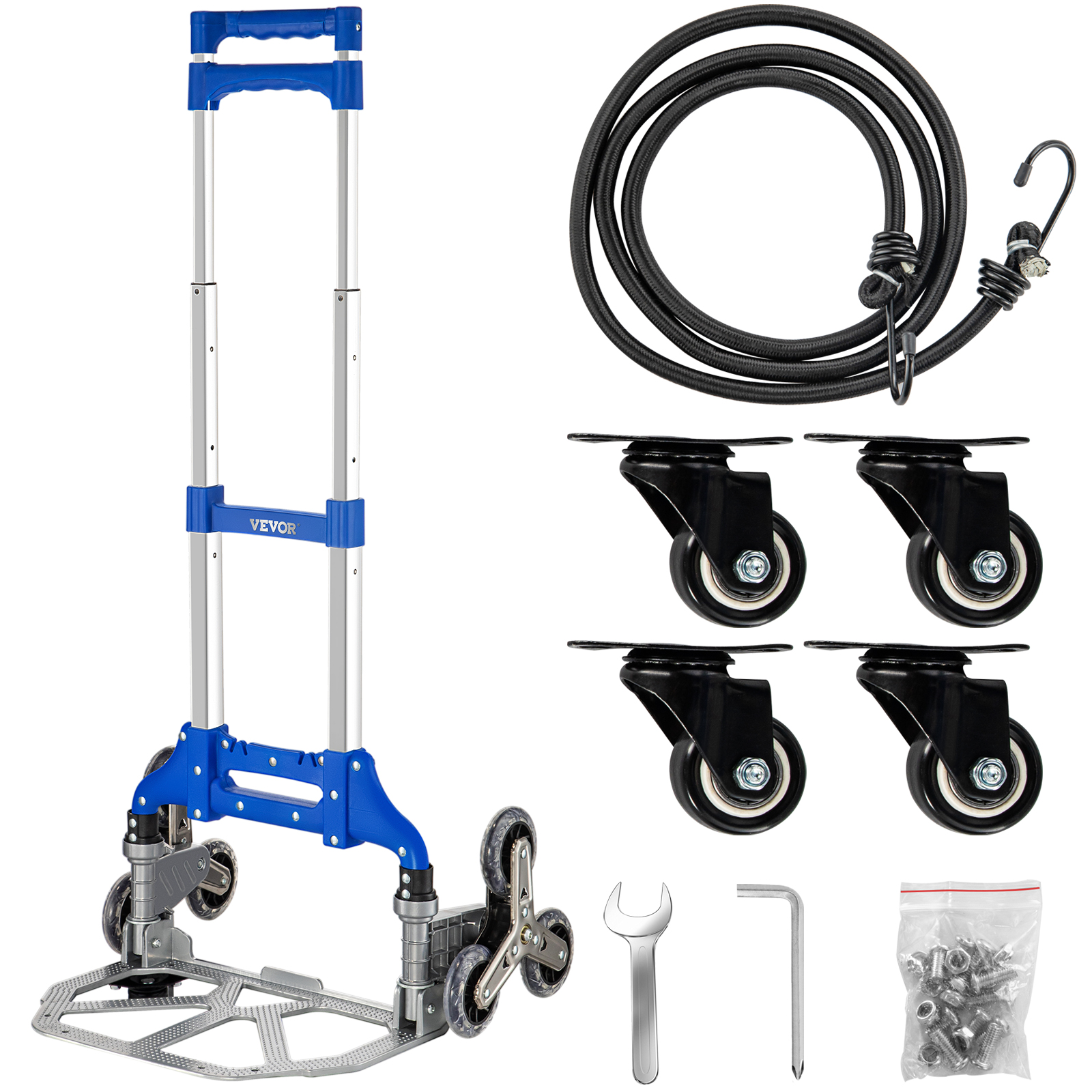 Vevor Stair Climbing Cart Folding Hand Truck 15.4" X 10.6" Portable Trolley от Vevor Many GEOs