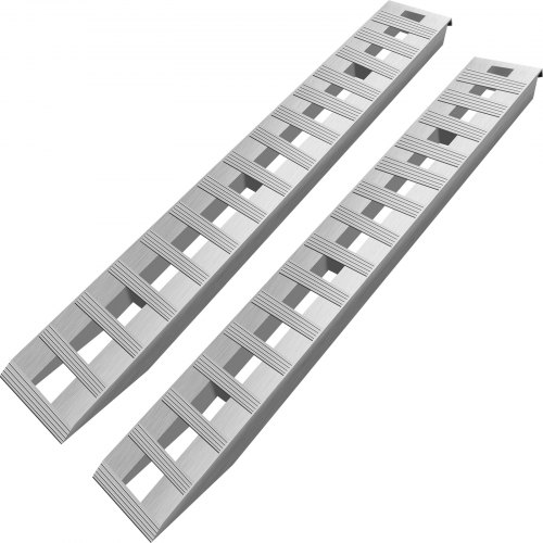 

VEVOR 84*14*2.5inch/213x36 cm Aluminum Ramps 6000Lbs Car Trailer Truck Hook End 1 Pair Ramps