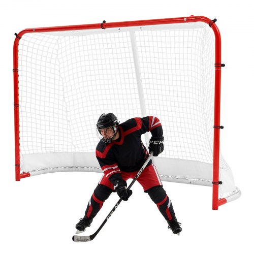 VEVOR Street Hockey Goal HeavyDuty Steel Street  Roller Hockey Nets Durable Hockey Net for Indoor Outdoor Use Lightweight Portable Training Easy
