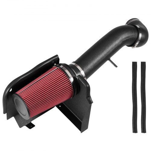 

VEVOR Cold Air Intake, 3.9 Inch Cold Air Intake System + Heat Shield Compatible with 1999-2006 Chevy Silverado/GMC Sierra 1500 V8 4.8L/5.3L, High Flow Filter Kit Improve Horsepower, Throttle Response